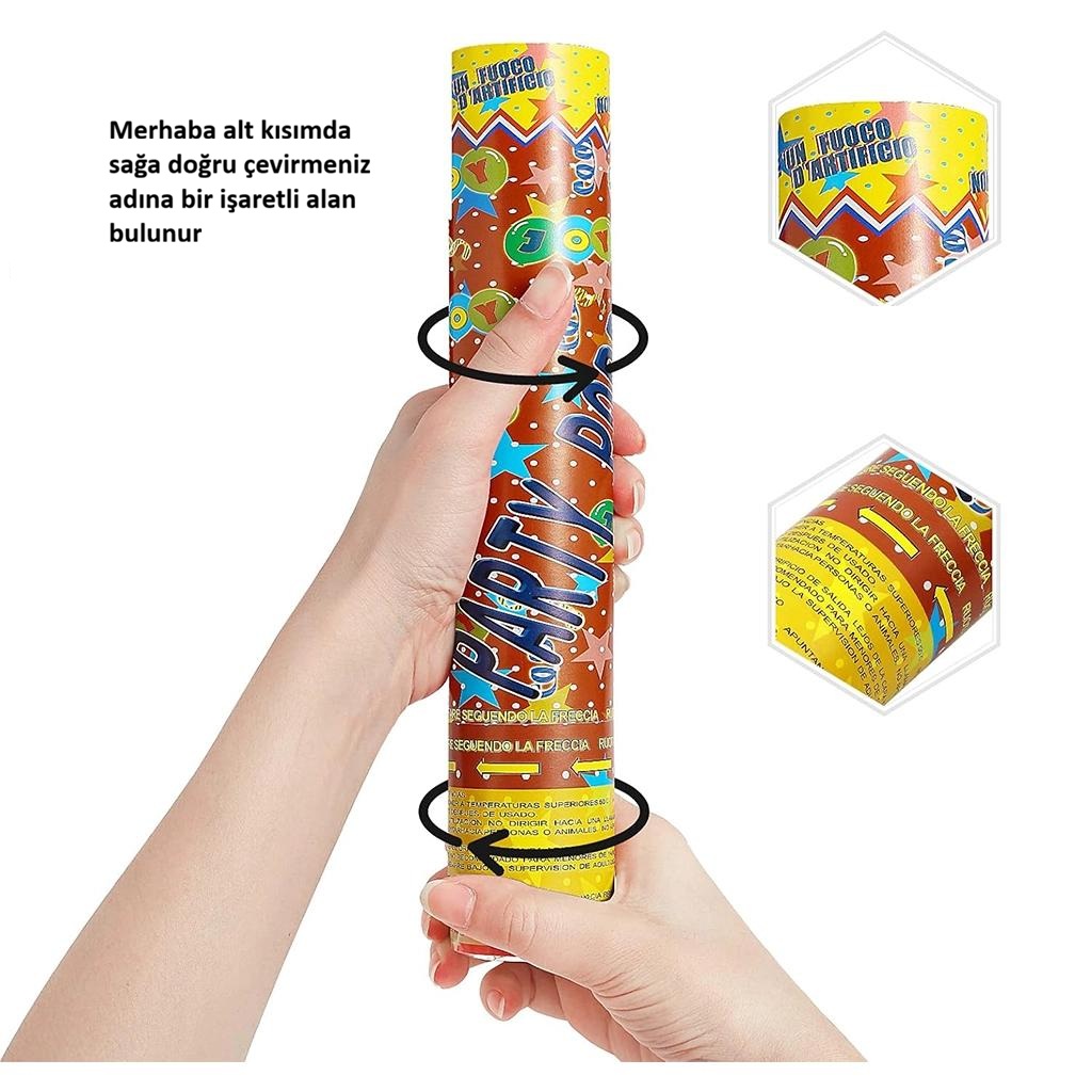 Konfeti nasıl patlatılır adım adım rehber