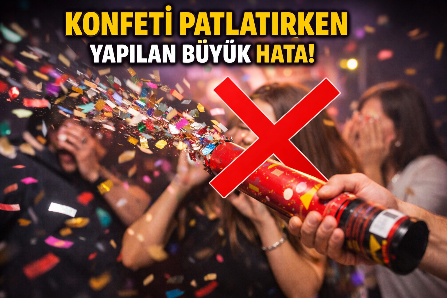 Konfeti Patlatırken Herkesin Yaptığı Büyük Hata!