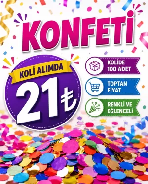 Tüm Konfeti Modellerinde Kampanya