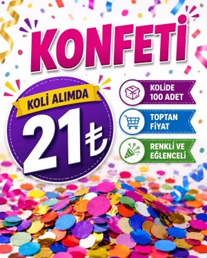 Tüm Konfeti Modellerinde Kampanya